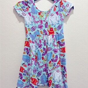 Wild rich kids 9-10 custom Disney dress, “monsters inc”
